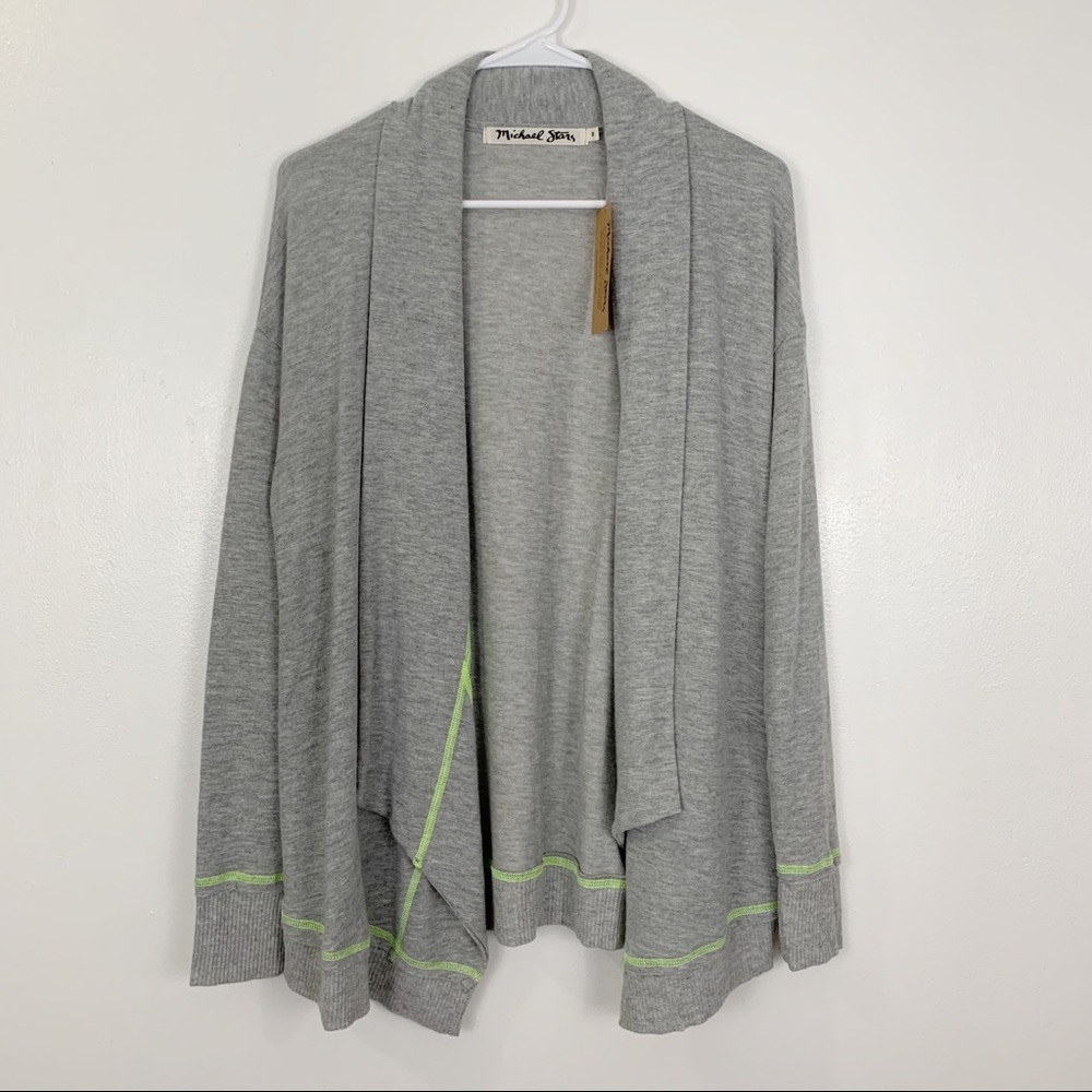 Michael Stars Madison Brush open front cardigan size small